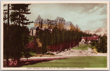 Banff Springs Hotel & Golf Course Banff Alberta AB Unused Gowen Sutton  Canada Postcard