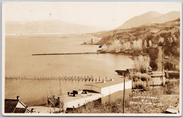 Summerland BC Stocks RPPC Postcard 