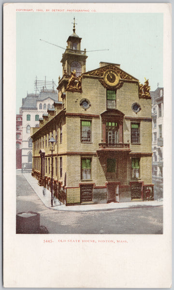 Old State House Boston MA Massachusetts Unused Detroit Photographic Co Postcard