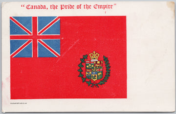 Canada Pride of the empire Flag Shield Patriotic Souvenir PostcardCanada Pride of the empire Flag Shield Patriotic Souvenir Postcard