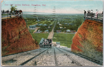 East End Incline Railway Hamilton Ontario ON Incline Railway Postcard 