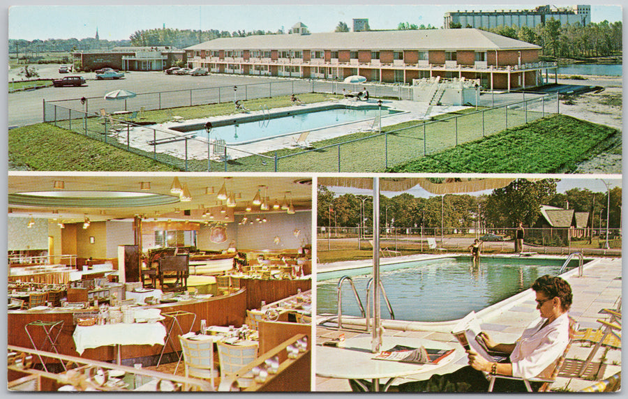 Guildwood Inn Sarnia Ontario ON Canada Pool Dining Multiview Unused Vintage Postcard