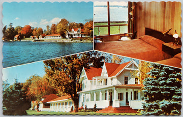 Glen House and Motel Lansdowne Ontario Gananoque St Lawrence River Postcard 