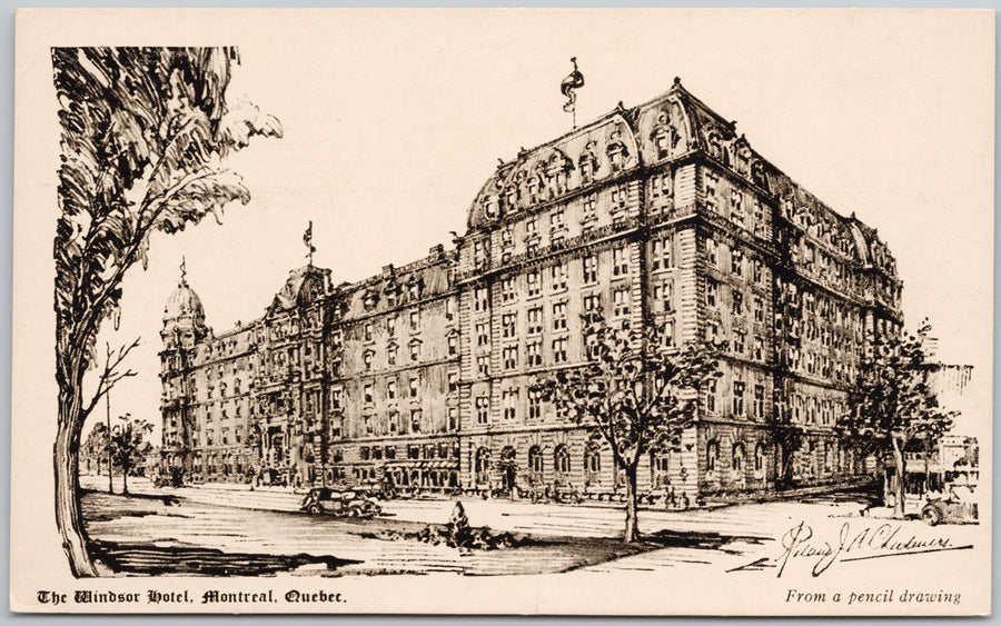 The Windsor Hotel Montreal QC Quebec Postcard 