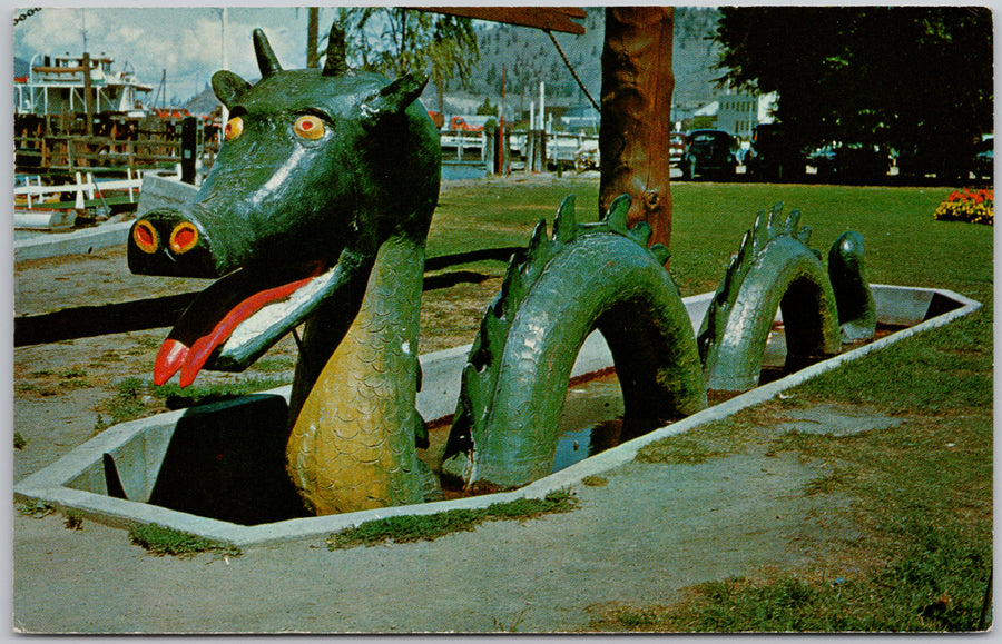 Ogopogo Kelowna BC Okanagan Lake British Columbia Canada Postcard 