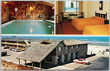 Silver Sands Motel Rockaway Oregon Postcard