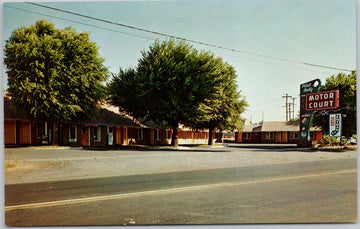 Bend Oregon Pilot Butte Motor Court Postcard 