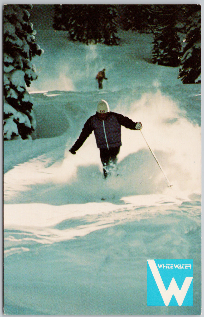 Whitewater Ski Area Nelson BC Vintage Postcard