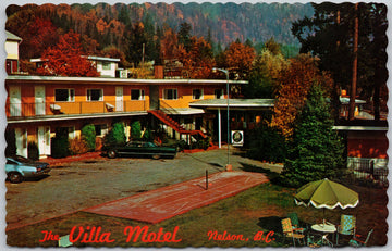 Nelson BC The Villa Motel British Columbia Vintage Postcard