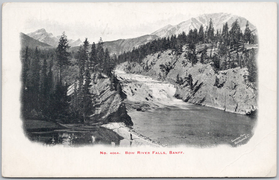 Bow River Falls Banff Alberta AB #406A Thompson Postcard