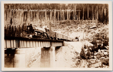 CPR Main Line Imperial Limited near Field BC No. 2 Tunnel Gowen Sutton Postcard 