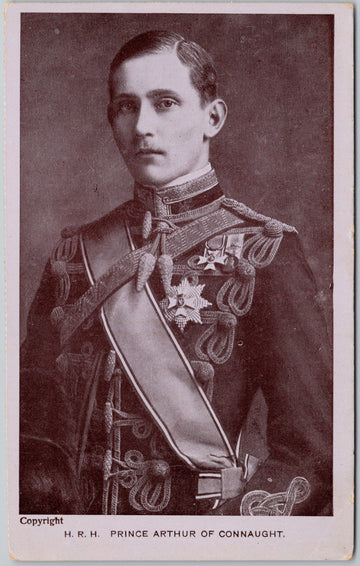 HRH Prince Arthur Duke of Connaught Unused GD & DL Postcard 