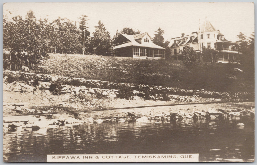 Temiskaming Quebec Kipawa Inn & Cottage RPPC Postcard