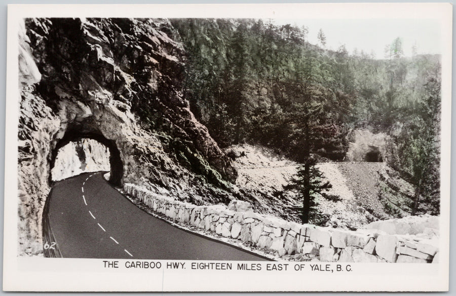 Cariboo Highway near Yale BC British Columbia Gowen Sutton RPPC Postcard 