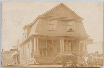 Cobalt Ontario Canadian Bank of Commerce RPPC Postcard