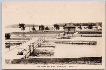 Morrisburg Ontario The Locks and Park Postcard