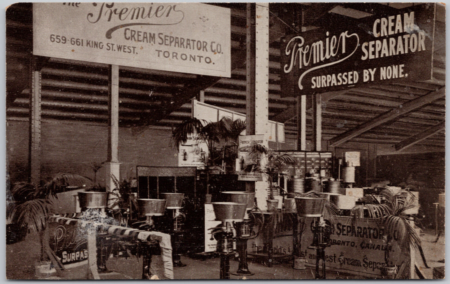 Premier Cream Separator Toronto Ontario King St. West  Canada Postcard