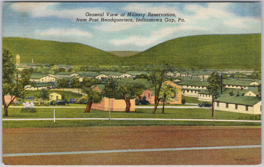 Military Reservation Indiantown Gap PA Pennsylvania Unused 1965 Linen Postcard