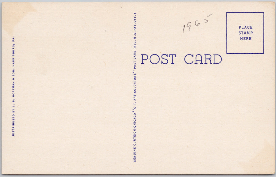 Military Reservation Indiantown Gap PA Pennsylvania Unused 1965 Linen Postcard SP16