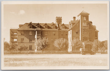 Cranbrook BC St Eugene Hospital British Columbia Postcard