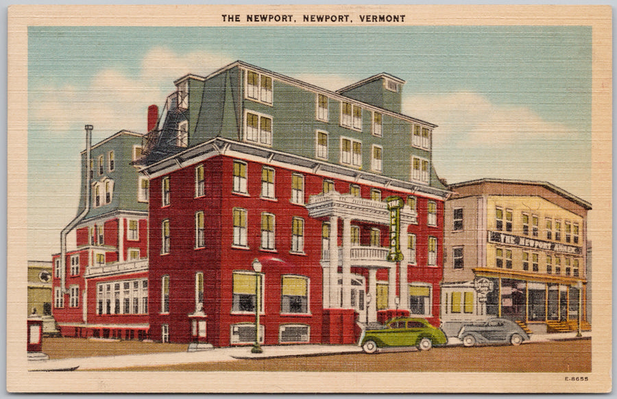 The Newport Hotel Newport Vermont Postcard