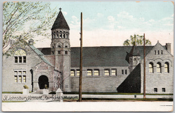 St Johnsbury Vermont Fairbanks Museum VT Postcard 