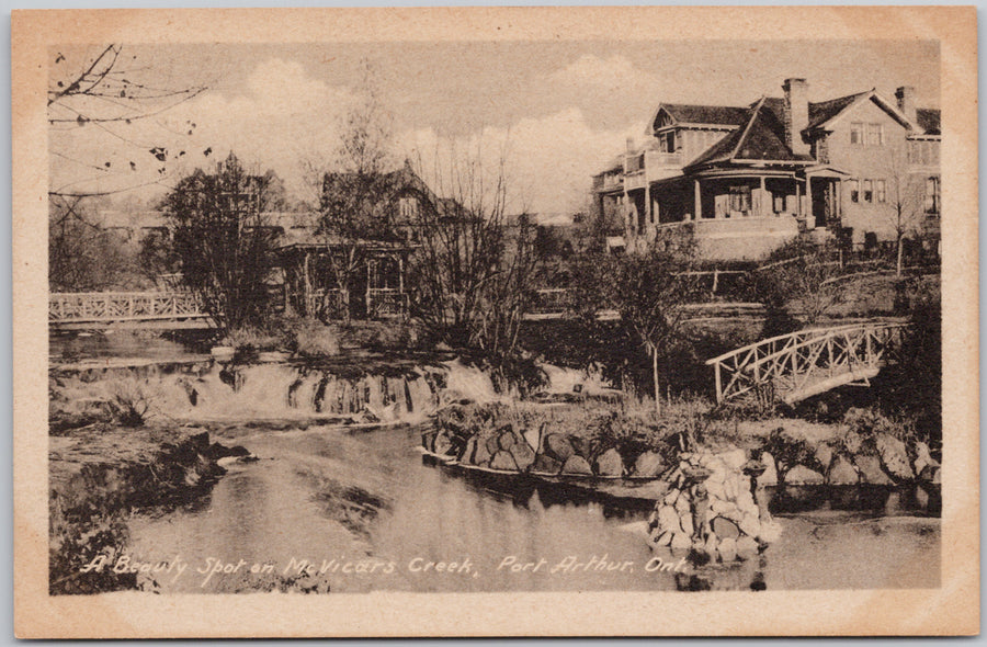 Port Arthur Ontario McVicars Creek Postcard