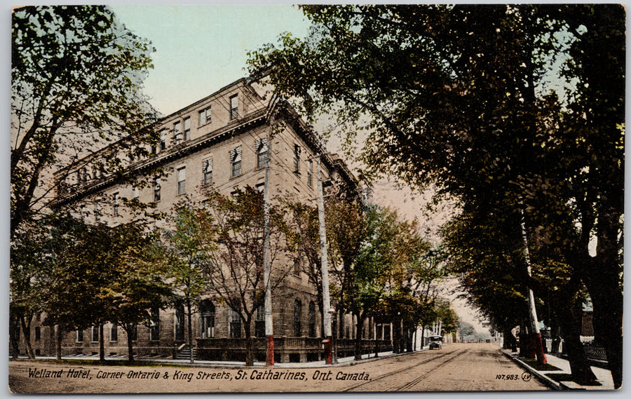 Welland Hotel St Catharines Ontario ON ONT Unused Postcard