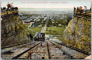 Hamilton Ontario East End Incline Railway ON ONT c1909 Postcard