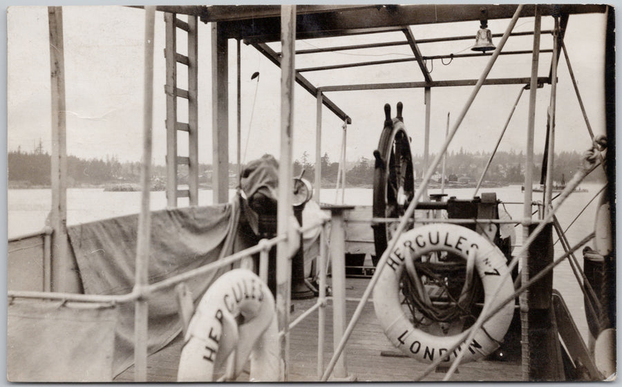 Boat 'Hercules' Victoria BC Postcard 