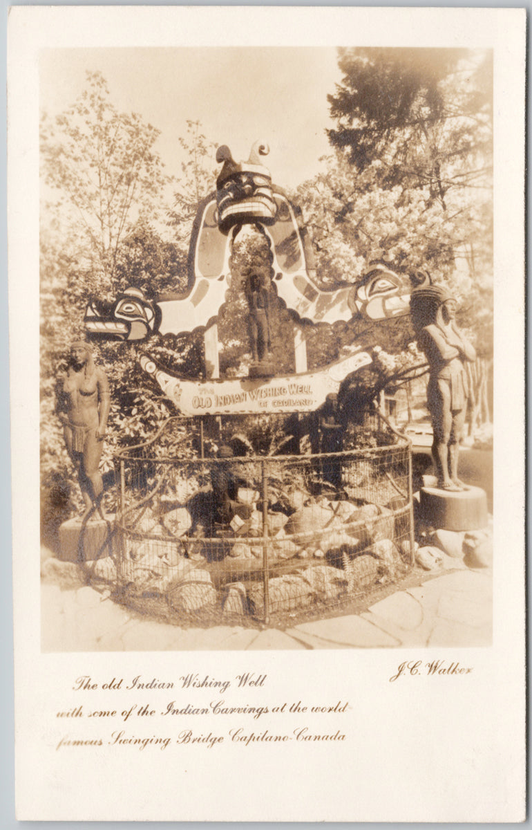 Old Indian Wishing Well Capilano BC 
Postcard 