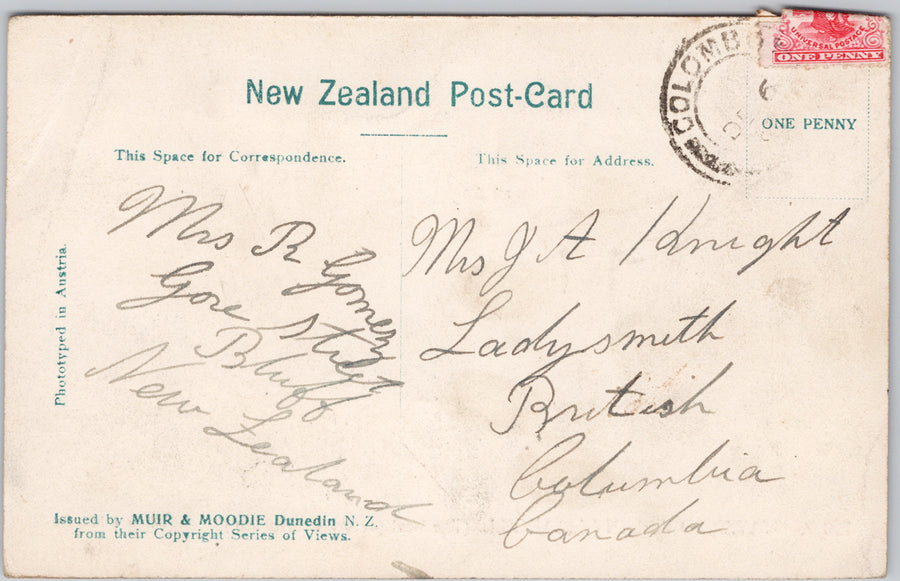 Water Tower Invercargill NZ New Zealand Muir Moodie Postcard SP17