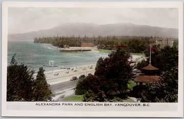 Alexandra Park English Bay Vancouver  Postcard 