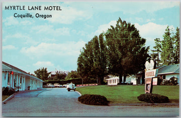 Myrtle Lane Motel Coquille OR Oregon  Postcard 