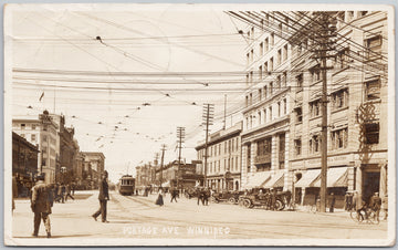 Winnipeg Manitoba Portage Ave. Postcard 