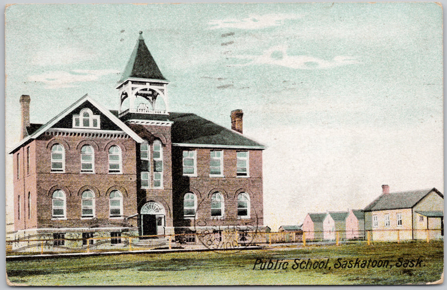 Public School Saskatoon Postcard 