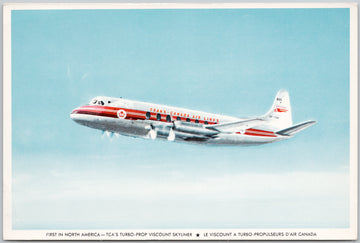 TCA Viscount Skyliner Jet Trans-Canada Airlines Postcard 