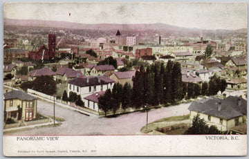 Victoria BC Panoramic View Vancouver Island Postcard 