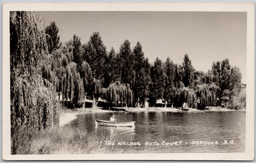 The Willows Auto Court Osoyoos BC  Postcard