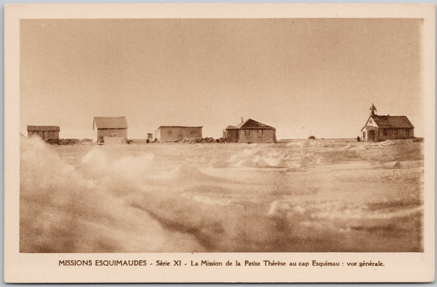 Missionary Missions Esquimaudes La Mission de la Petite Therese Cap Esquimau Postcard 