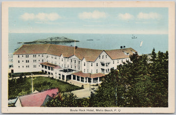 Boule Rock Hotel Metis Beach Quebec  Postcard 