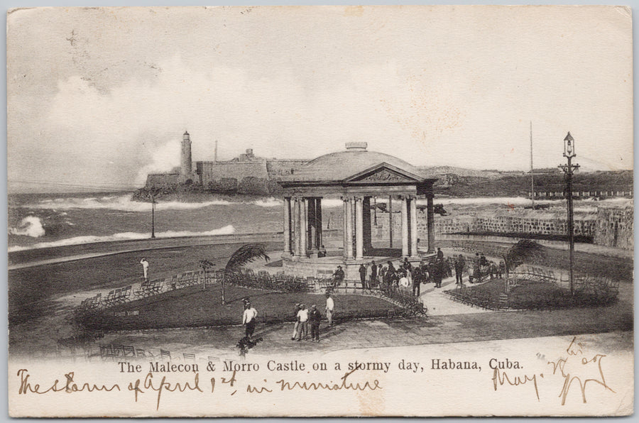 Havana Cuba Malecon & Morro Castle  Postcard 