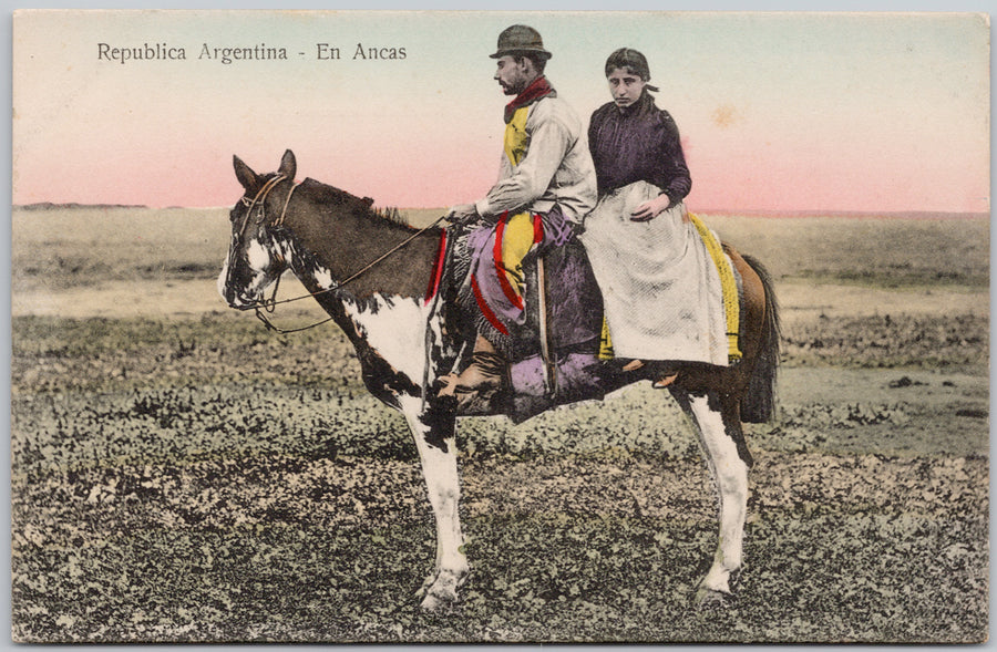 Republica Argentina En Ancas  Postcard 