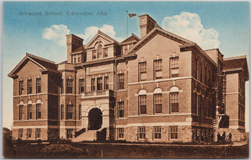 Norwood School Edmonton Alberta Postcard