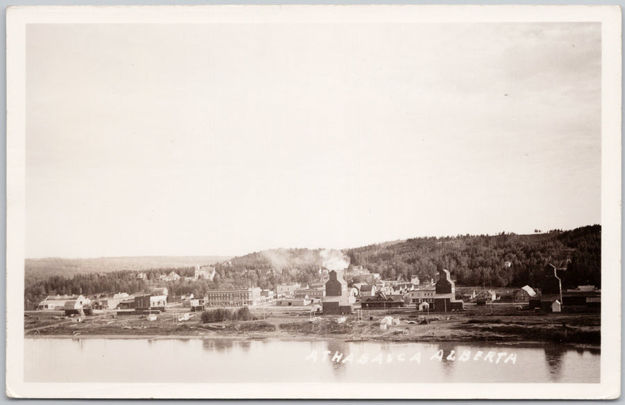 Athabasca Alberta Grain Elevator Postcard 