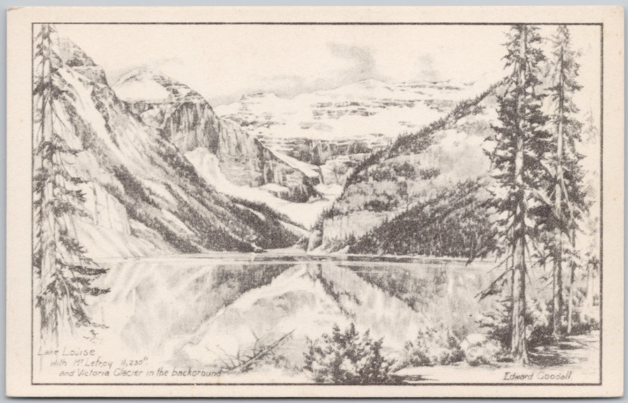 Edward Goodall Lake Louise Alberta Postcard 