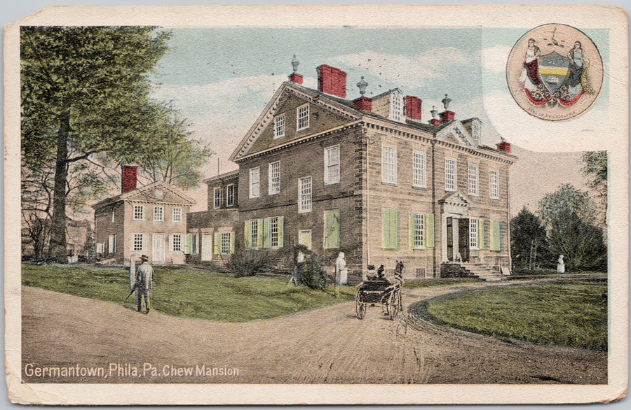 Germantown Philadelphia PA Chew Mansion Postcard 