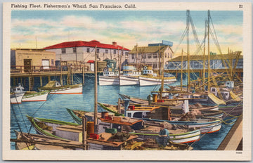 Fisherman's Wharf San Francisco CA  Postcard 