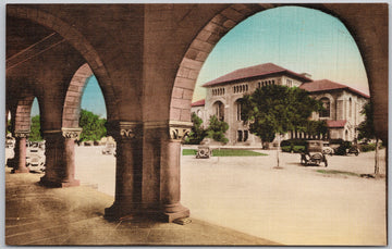 Library Stanford University Stanford California Postcard 