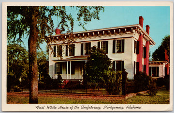 First White House of Confederacy Montgomery Alabama Postcard 